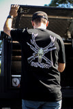 Liquid Antler Skull Crossbones Tshirt